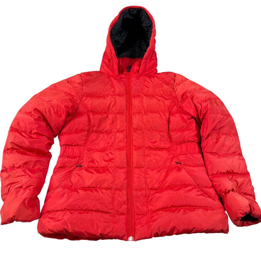 The North Face Women's Red 550 Goose Down Puffer Jacket Size L